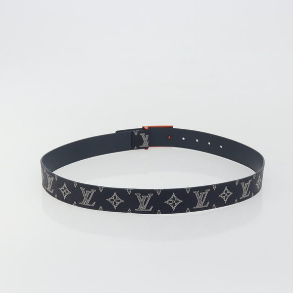 LOUIS VUITTON Monogram Ceinture Etropol Belt Navy M0049 LV Auth ar14133M