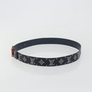 LOUIS VUITTON Monogram Ceinture Etropol Belt Navy M0049 LV Auth ar14133M-3