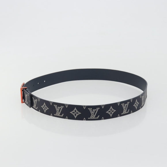 LOUIS VUITTON Monogram Ceinture Etropol Belt Navy M0049 LV Auth ar14133M