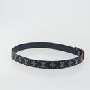 LOUIS VUITTON Monogram Ceinture Etropol Belt Navy M0049 LV Auth ar14133M-4