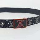LOUIS VUITTON Monogram Ceinture Etropol Belt Navy M0049 LV Auth ar14133M-5