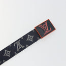 LOUIS VUITTON Monogram Ceinture Etropol Belt Navy M0049 LV Auth ar14133M-6