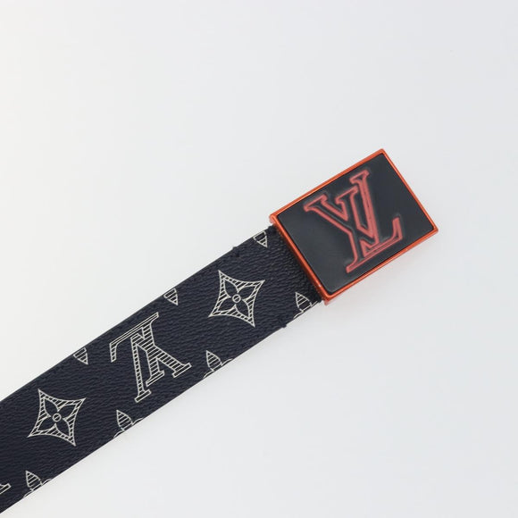 LOUIS VUITTON Monogram Ceinture Etropol Belt Navy M0049 LV Auth ar14133M