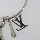 LOUIS VUITTON Porte Cles Round Charm Metal Silver M68854 LV Auth ar14134M-15