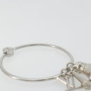LOUIS VUITTON Porte Cles Round Charm Metal Silver M68854 LV Auth ar14134M-16