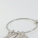LOUIS VUITTON Porte Cles Round Charm Metal Silver M68854 LV Auth ar14134M-17