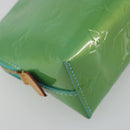 LOUIS VUITTON Monogram Vernis Pochette Cosmetic PM Blue M91747 Auth ar14136V-16