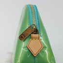 LOUIS VUITTON Monogram Vernis Pochette Cosmetic PM Blue M91747 Auth ar14136V-8