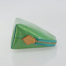 LOUIS VUITTON Monogram Vernis Pochette Cosmetic PM Blue M91747 Auth ar14136V-3