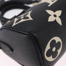 LOUIS VUITTON Monogram Empreinte Nano Speedy Bag Black M81456 LV Auth ar14137SAM-9