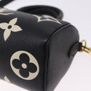 LOUIS VUITTON Monogram Empreinte Nano Speedy Bag Black M81456 LV Auth ar14137SAM-16
