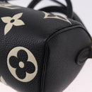 LOUIS VUITTON Monogram Empreinte Nano Speedy Bag Black M81456 LV Auth ar14137SAM-18