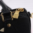 LOUIS VUITTON Monogram Empreinte Nano Speedy Bag Black M81456 LV Auth ar14137SAM-19