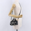 LOUIS VUITTON Monogram Empreinte Nano Speedy Bag Black M81456 LV Auth ar14137SAM-23