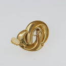 Christian Dior Earring Metal Gold Tone Auth ar14139-10
