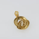 Christian Dior Earring Metal Gold Tone Auth ar14139-4