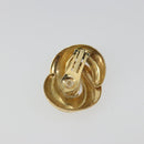 Christian Dior Earring Metal Gold Tone Auth ar14139-8
