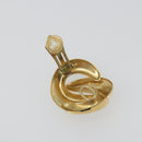 Christian Dior Earring Metal Gold Tone Auth ar14139-9
