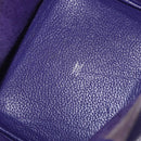 HERMES Picotan Lock MM Hand Bag Leather Purple Silver Auth ar14140SM-16