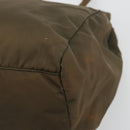 PRADA Hand Bag Nylon Green Auth ar14142-10