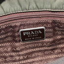 PRADA Hand Bag Nylon Green Auth ar14142-15