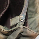 PRADA Hand Bag Nylon Green Auth ar14142-21