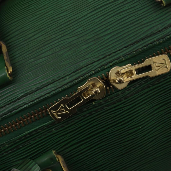 LOUIS VUITTON Epi Keepall 50 Boston Bag Green M42964 LV Auth ar14144