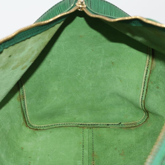 LOUIS VUITTON Epi Keepall 50 Boston Bag Green M42964 LV Auth ar14144