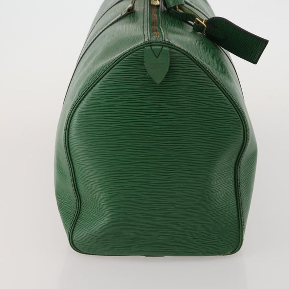 LOUIS VUITTON Epi Keepall 50 Boston Bag Green M42964 LV Auth ar14144