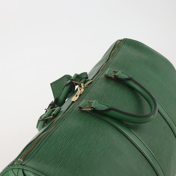 LOUIS VUITTON Epi Keepall 50 Boston Bag Green M42964 LV Auth ar14144