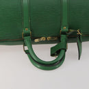 LOUIS VUITTON Epi Keepall 50 Boston Bag Green M42964 LV Auth ar14144-7
