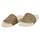 GUCCI Disney MicroGG Sandals PVC Leather Beige 603702 Auth ar14145M-1