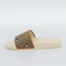GUCCI Disney MicroGG Sandals PVC Leather Beige 603702 Auth ar14145M-11