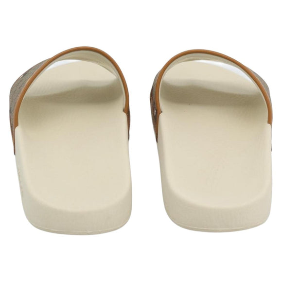 GUCCI Disney MicroGG Sandals PVC Leather Beige 603702 Auth ar14145M