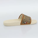 GUCCI Disney MicroGG Sandals PVC Leather Beige 603702 Auth ar14145M-4