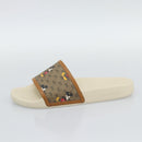 GUCCI Disney MicroGG Sandals PVC Leather Beige 603702 Auth ar14145M-5