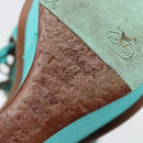 LOUIS VUITTON Monogram Tassel Sandals EU35 Green LV Auth ar14146-11