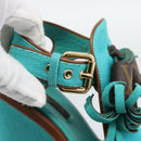 LOUIS VUITTON Monogram Tassel Sandals EU35 Green LV Auth ar14146-18
