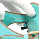 LOUIS VUITTON Monogram Tassel Sandals EU35 Green LV Auth ar14146-23