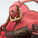 LOUIS VUITTON Monogram Tassel Sandals EU35 Pink LV Auth ar14147M-10
