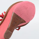 LOUIS VUITTON Monogram Tassel Sandals EU35 Pink LV Auth ar14147M-11