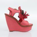 LOUIS VUITTON Monogram Tassel Sandals EU35 Pink LV Auth ar14147M-14
