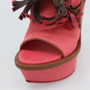 LOUIS VUITTON Monogram Tassel Sandals EU35 Pink LV Auth ar14147M-16