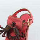 LOUIS VUITTON Monogram Tassel Sandals EU35 Pink LV Auth ar14147M-17