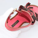 LOUIS VUITTON Monogram Tassel Sandals EU35 Pink LV Auth ar14147M-22