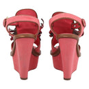LOUIS VUITTON Monogram Tassel Sandals EU35 Pink LV Auth ar14147M-3