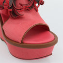 LOUIS VUITTON Monogram Tassel Sandals EU35 Pink LV Auth ar14147M-6
