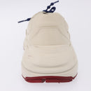 GUCCI Doraemon Sneakers Leather White Blue 655025 Auth ar14148-14