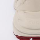 GUCCI Doraemon Sneakers Leather White Blue 655025 Auth ar14148-15