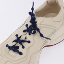 GUCCI Doraemon Sneakers Leather White Blue 655025 Auth ar14148-16